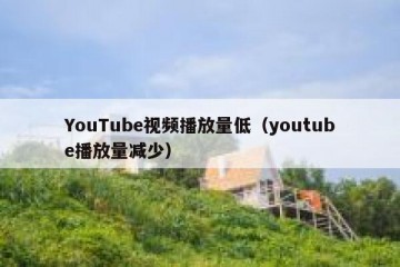 YouTube视频播放量低（youtube播放量减少）