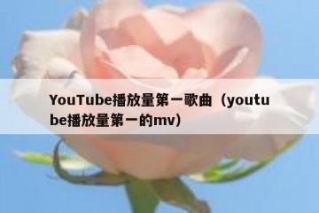 YouTube播放量第一歌曲（youtube播放量第一的mv）