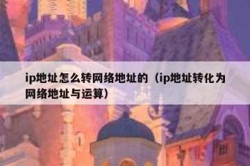 ip地址怎么转网络地址的（ip地址转化为网络地址与运算）