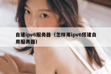 自建ipv6服务器（怎样用ipv6搭建自用服务器）