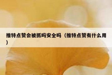 推特点赞会被抓吗安全吗（推特点赞有什么用）