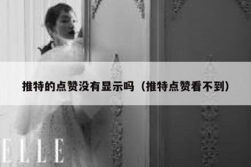 推特的点赞没有显示吗（推特点赞看不到）