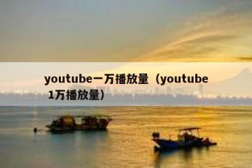 youtube一万播放量（youtube 1万播放量）