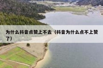 为什么抖音点赞上不去（抖音为什么点不上赞了）