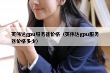英伟达gpu服务器价格（英伟达gpu服务器价格多少）