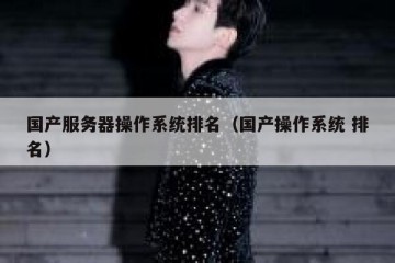 国产服务器操作系统排名（国产操作系统 排名）