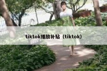 tiktok播放补贴（tiktok）