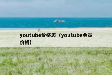 youtube价格表（youtube会员价格）