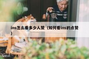 ins怎么看多少人赞（如何看ins的点赞）