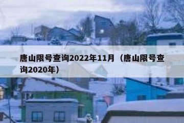 唐山限号查询2022年11月（唐山限号查询2020年）