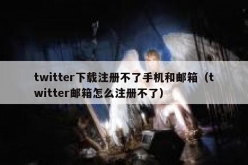 twitter下载注册不了手机和邮箱（twitter邮箱怎么注册不了）
