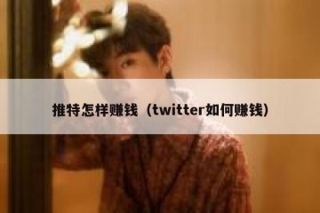 推特怎样赚钱（twitter如何赚钱）