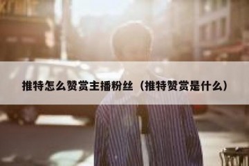 推特怎么赞赏主播粉丝（推特赞赏是什么）