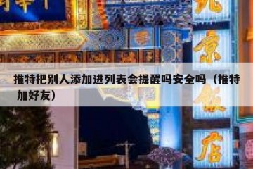 推特把别人添加进列表会提醒吗安全吗（推特 加好友）