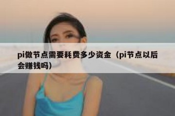 pi做节点需要耗费多少资金（pi节点以后会赚钱吗）