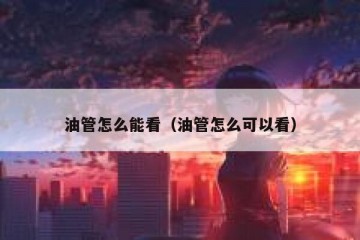油管怎么能看（油管怎么可以看）