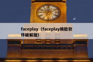 faceplay（faceplay换脸软件破解版）
