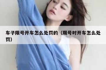 车子限号开车怎么处罚的（限号时开车怎么处罚）