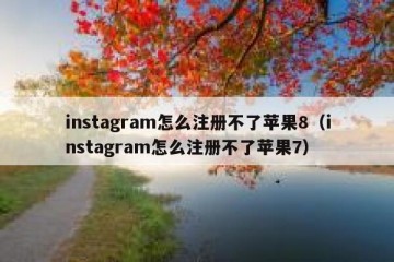 instagram怎么注册不了苹果8（instagram怎么注册不了苹果7）