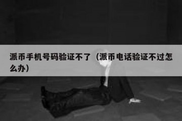 派币手机号码验证不了（派币电话验证不过怎么办）