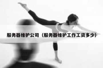 服务器维护公司（服务器维护工作工资多少）