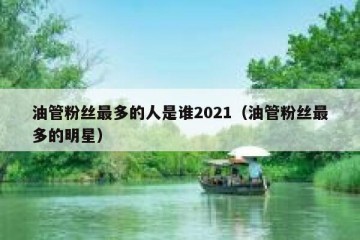油管粉丝最多的人是谁2021（油管粉丝最多的明星）