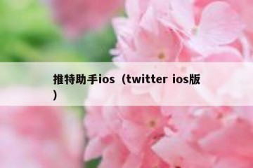 推特助手ios（twitter ios版）