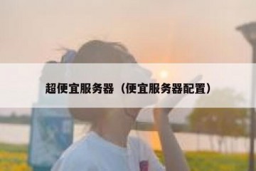 超便宜服务器（便宜服务器配置）