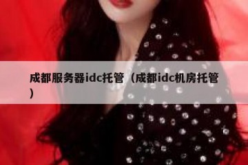 成都服务器idc托管（成都idc机房托管）