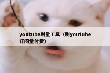 youtube刷量工具（刷youtube订阅量付费）