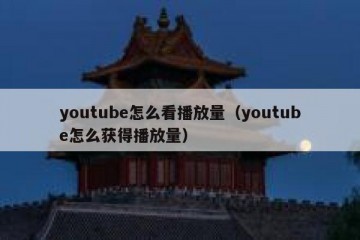youtube怎么看播放量（youtube怎么获得播放量）