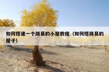 如何搭建一个简易的小屋教程（如何搭简易的屋子）