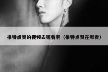 推特点赞的视频去哪看啊（推特点赞在哪看）