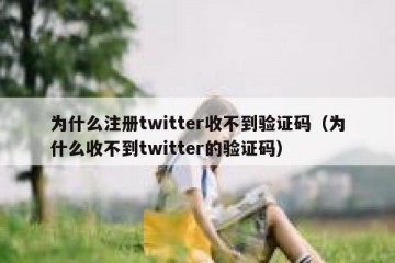 为什么注册twitter收不到验证码（为什么收不到twitter的验证码）