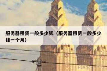 服务器租赁一般多少钱（服务器租赁一般多少钱一个月）