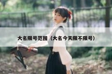 大名限号范围（大名今天限不限号）