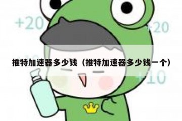推特加速器多少钱（推特加速器多少钱一个）
