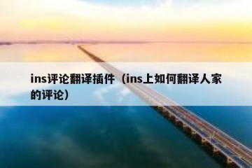 ins评论翻译插件（ins上如何翻译人家的评论）