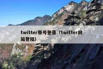 twitter账号登录（twitter网站登陆）