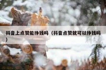 抖音上点赞能挣钱吗（抖音点赞就可以挣钱吗）