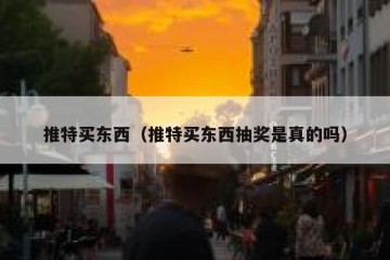 推特买东西（推特买东西抽奖是真的吗）