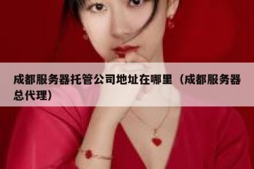 成都服务器托管公司地址在哪里（成都服务器总代理）