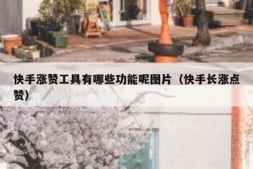 快手涨赞工具有哪些功能呢图片（快手长涨点赞）