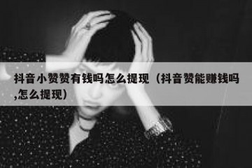抖音小赞赞有钱吗怎么提现（抖音赞能赚钱吗,怎么提现）