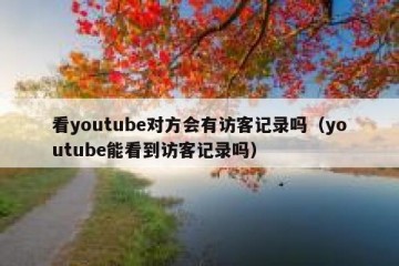 看youtube对方会有访客记录吗（youtube能看到访客记录吗）