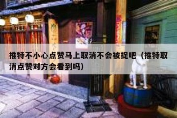 推特不小心点赞马上取消不会被捉吧（推特取消点赞对方会看到吗）