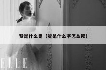 赞是什么鬼（赞是什么字怎么读）