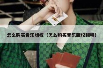 怎么购买音乐版权（怎么购买音乐版权翻唱）