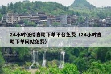 24小时低价自助下单平台免费（24小时自助下单网站免费）