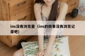 ins没有浏览量（ins的故事没有浏览记录吧）